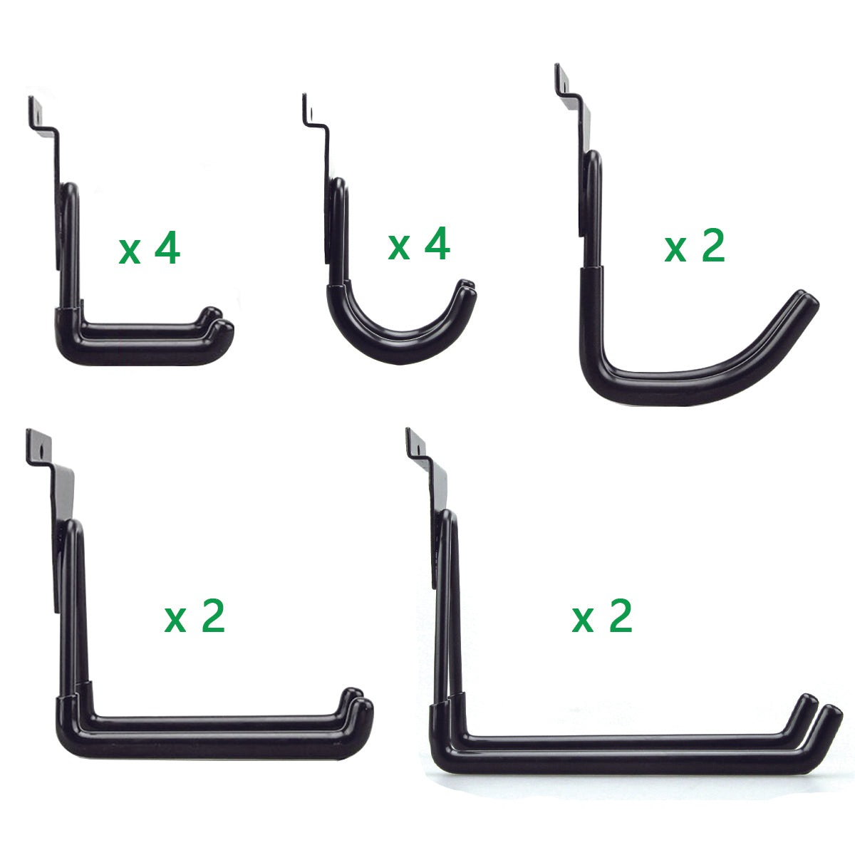 ATOOLA 14-Piece Slatwall Hook Set – Universal Fit Garage Storage Hooks