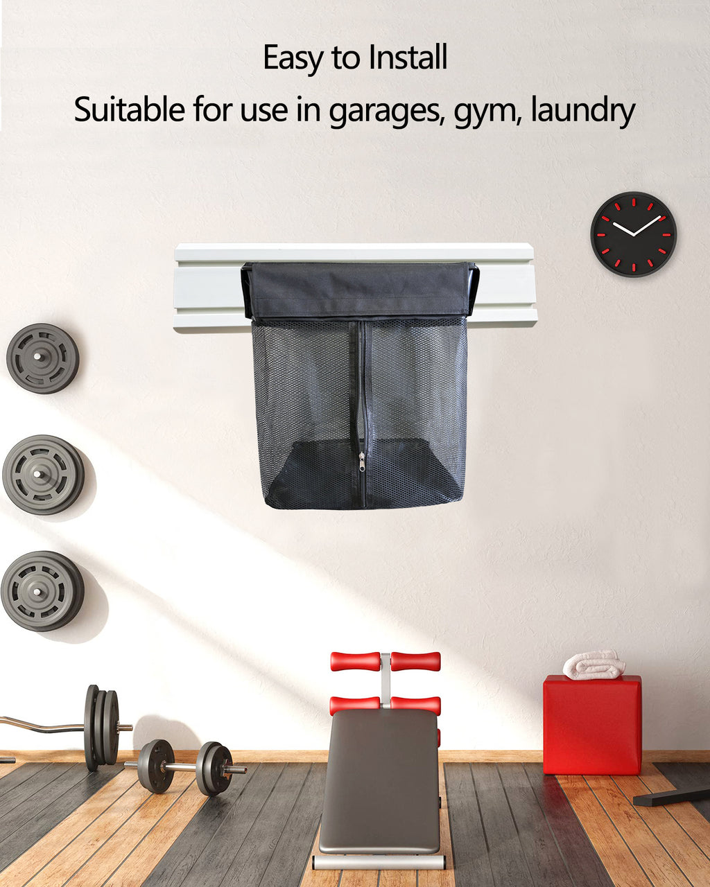 ATOOLA Slatwall Mesh Bag – Breathable Storage Bag for Balls, Toys, Towels & Sports Gear