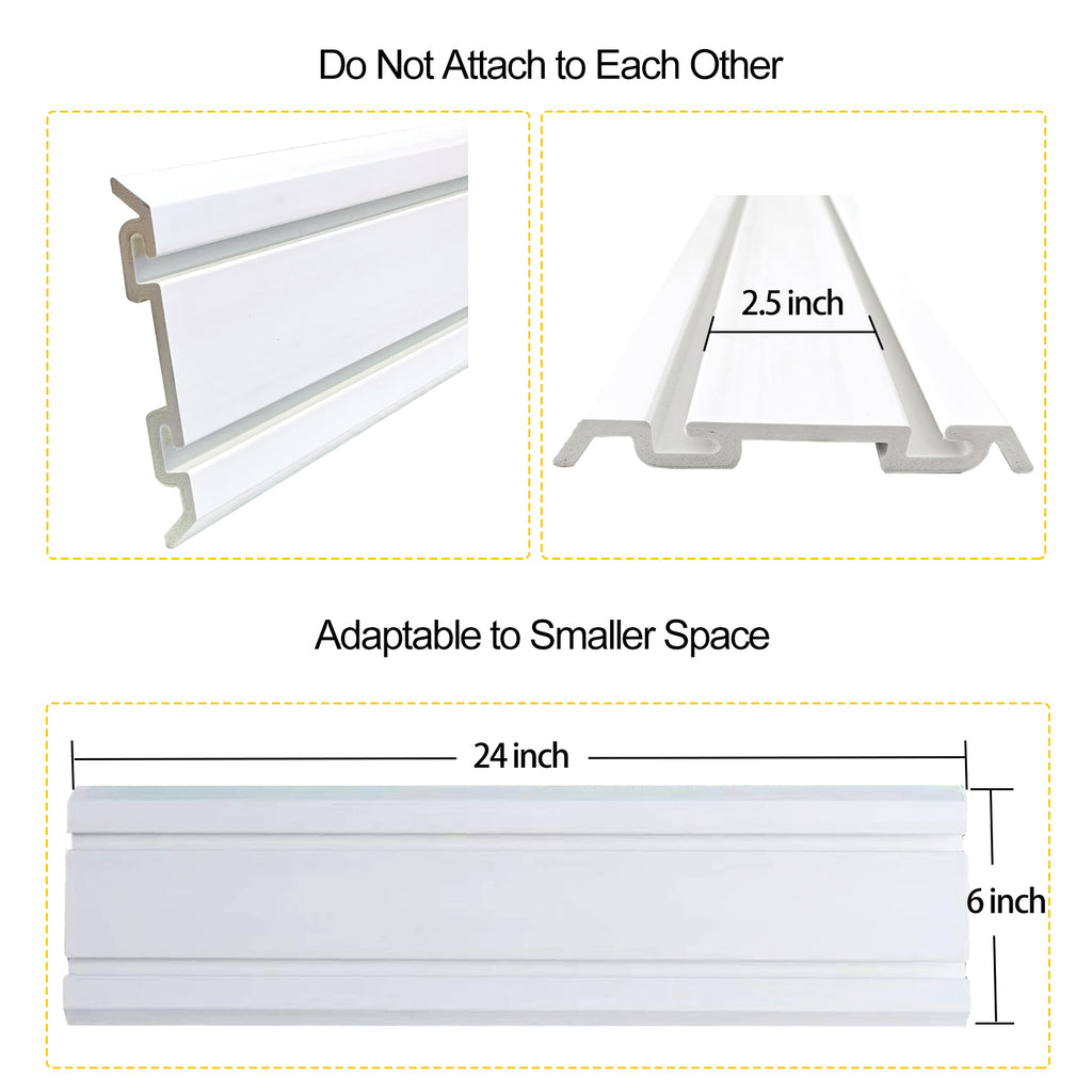 ATOOLA Slatwall Panels – Heavy-Duty Garage Wall Storage Panels for Universal Hook & Accessory Systems