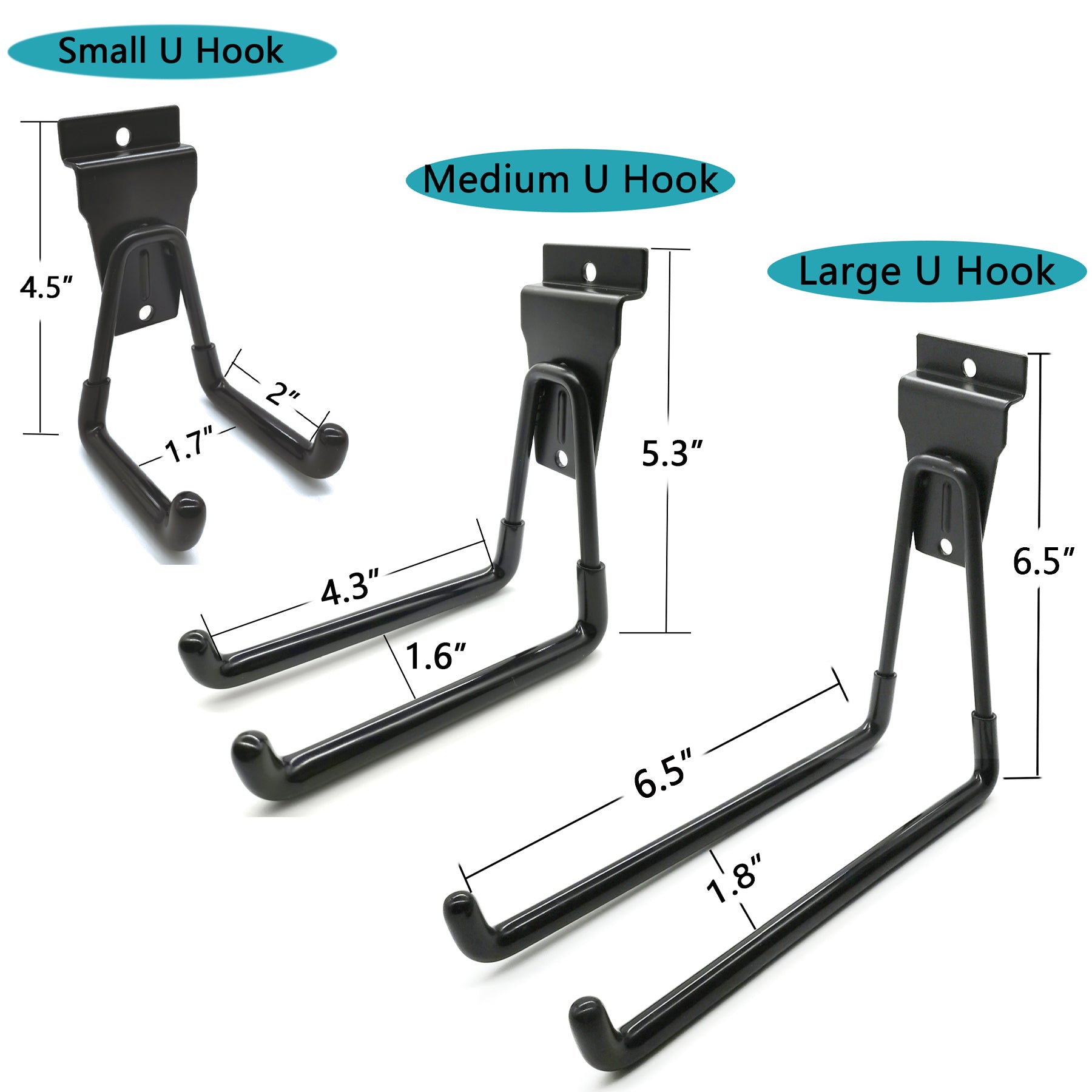 ATOOLA 14-Piece Slatwall Hook Set – Universal Fit Garage Storage Hooks