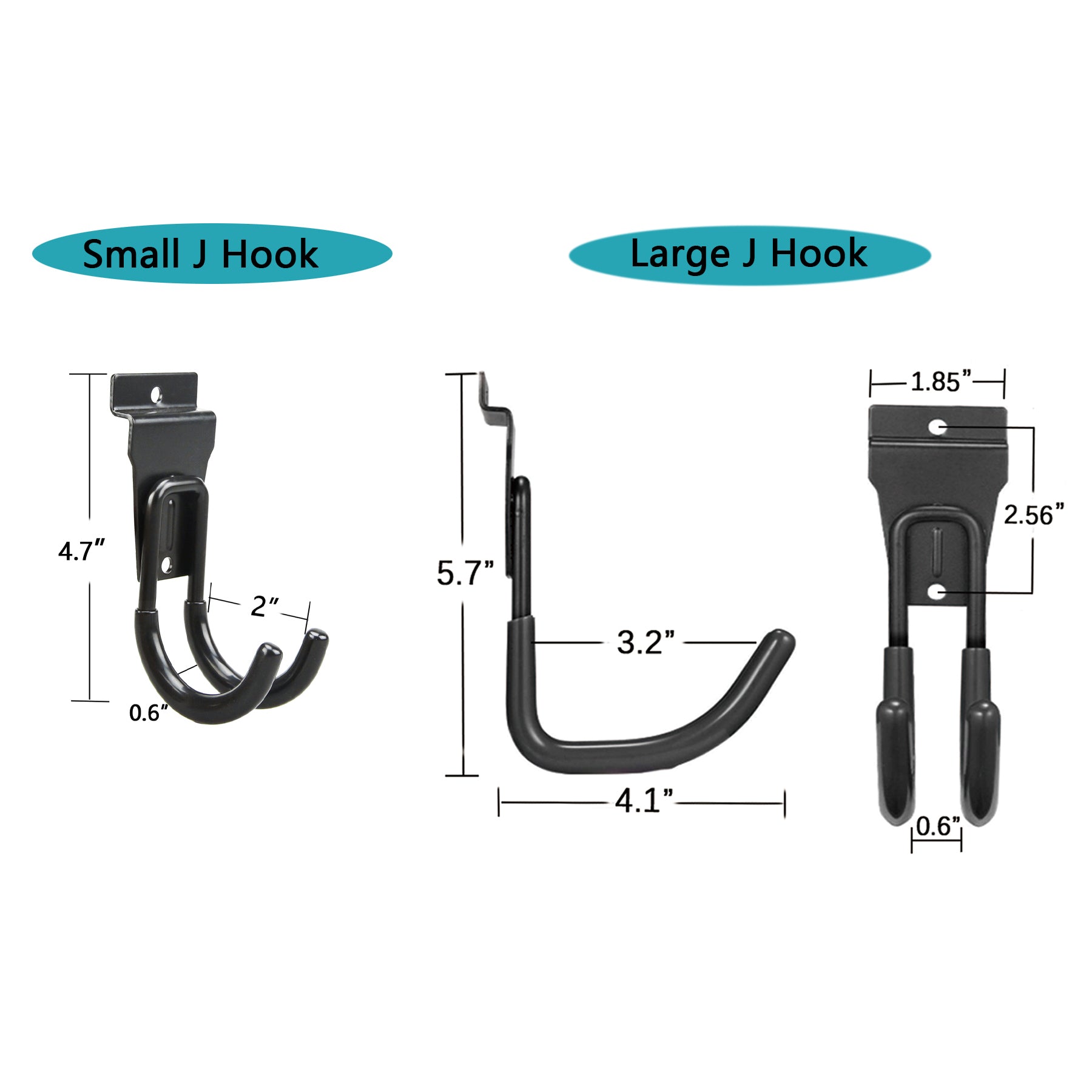 ATOOLA 14-Piece Slatwall Hook Set – Universal Fit Garage Storage Hooks