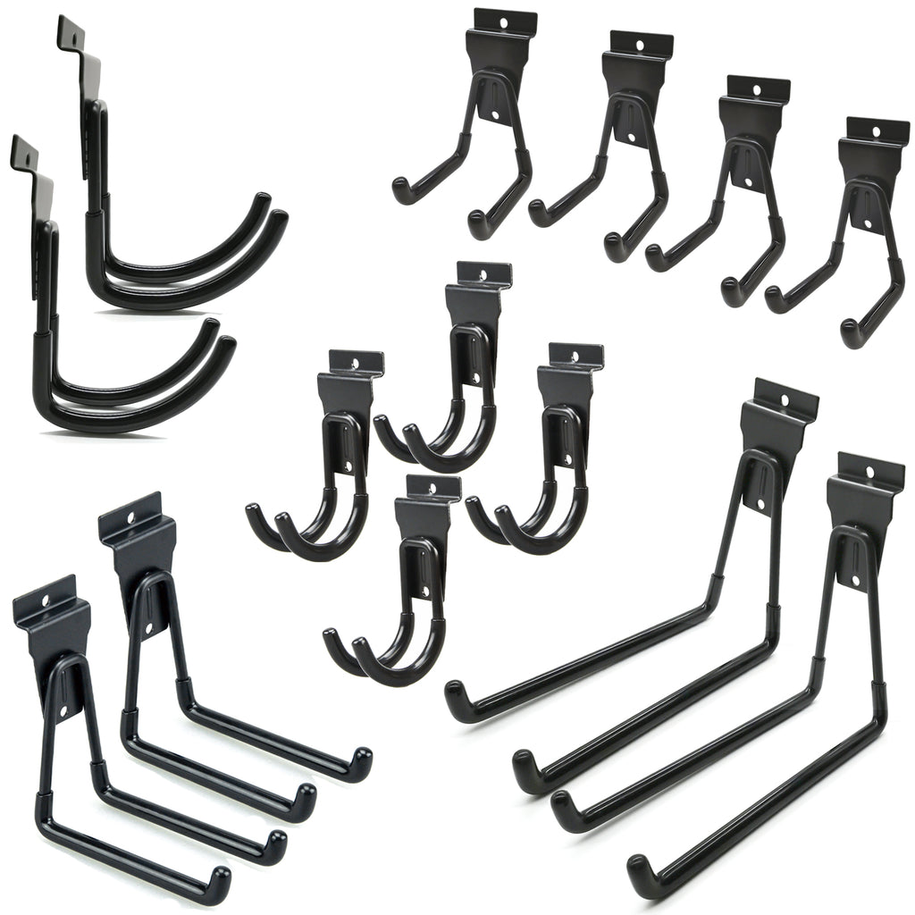 ATOOLA 14-Piece Slatwall Hook Set – Universal Fit Garage Storage Hooks