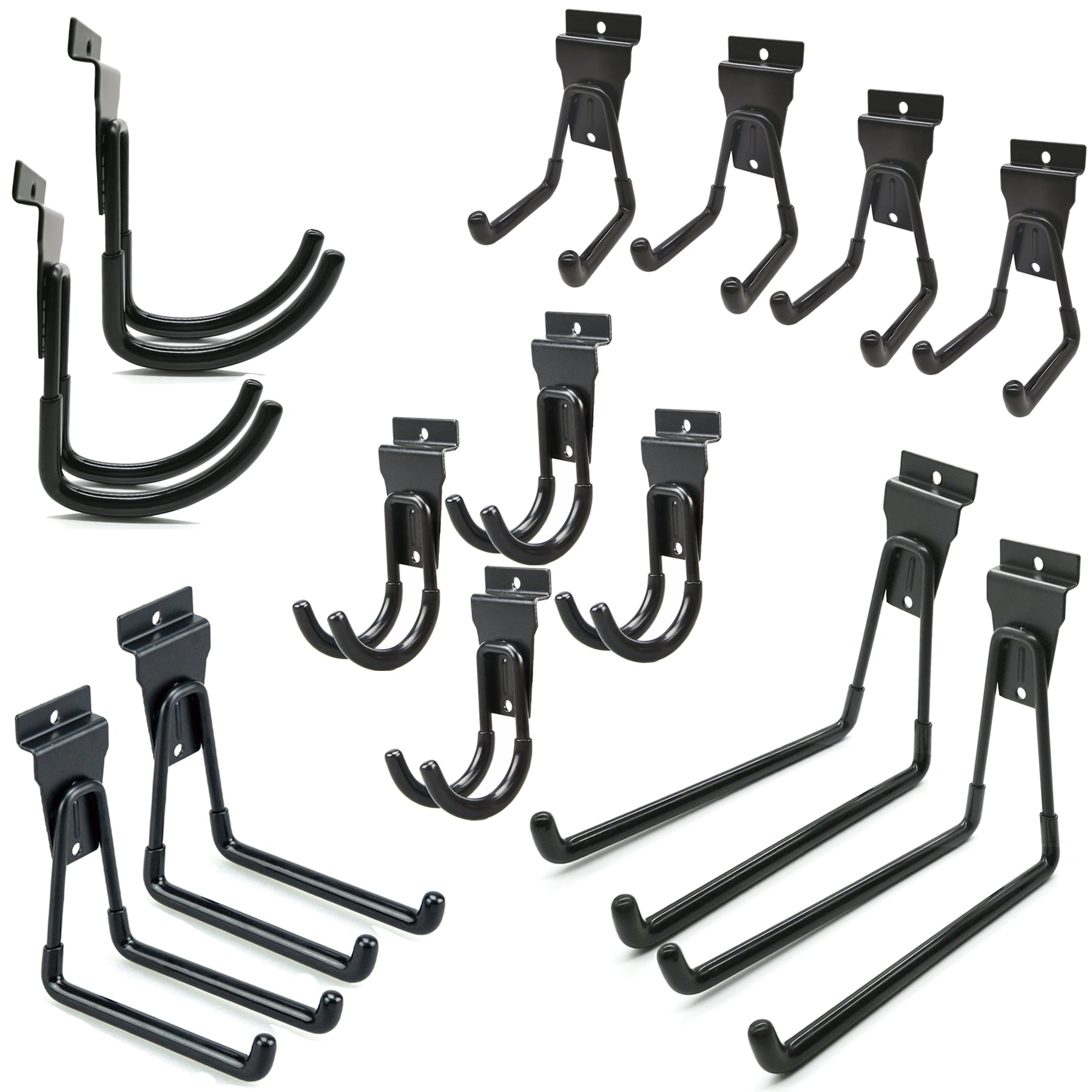 ATOOLA 14-Piece Slatwall Hook Set – Universal Fit Garage Storage Hooks